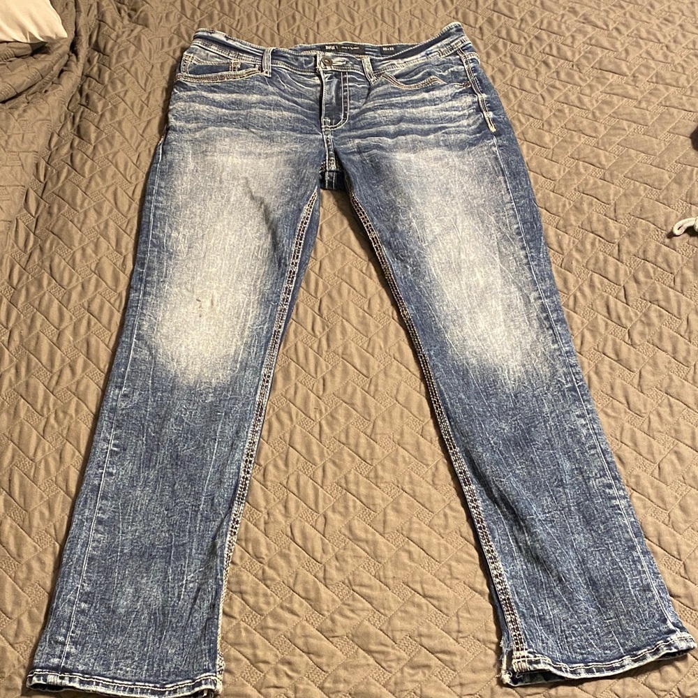 BKE Straight Fit Blue Jeans